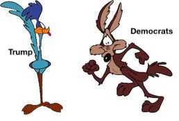 How Dems Play Wile E. Coyote to Trump's Roadrunner