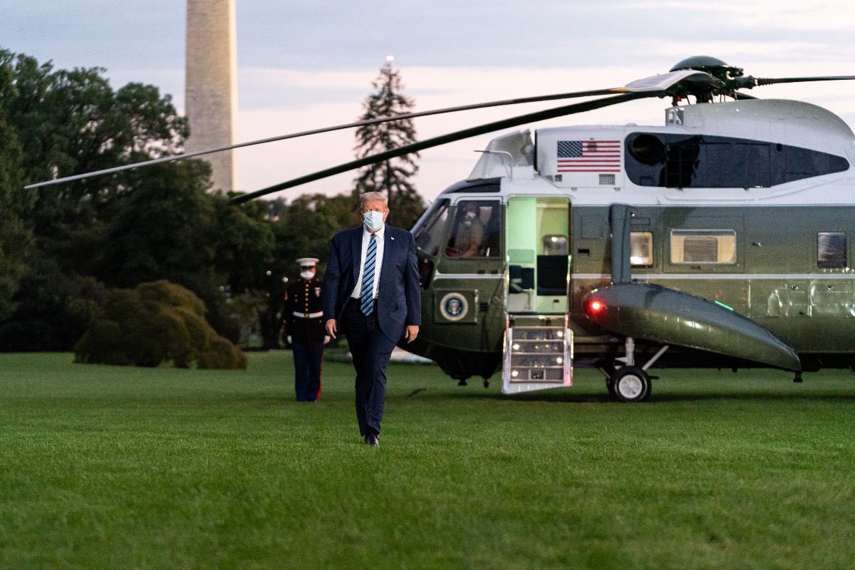 President Trump returns to White House from Walter Reed just 48 hours after media all but pronounced him dead.